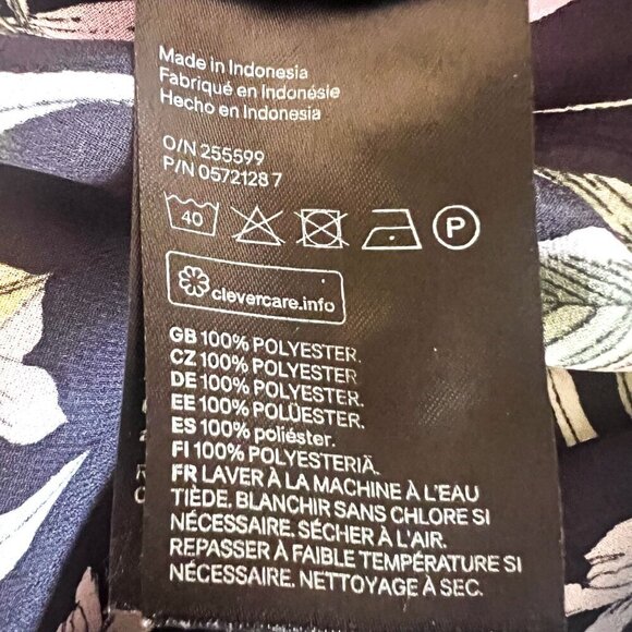 H&M Sheer Collared Button Down Tank Sleeveless Shirt - Picture 11 of 12